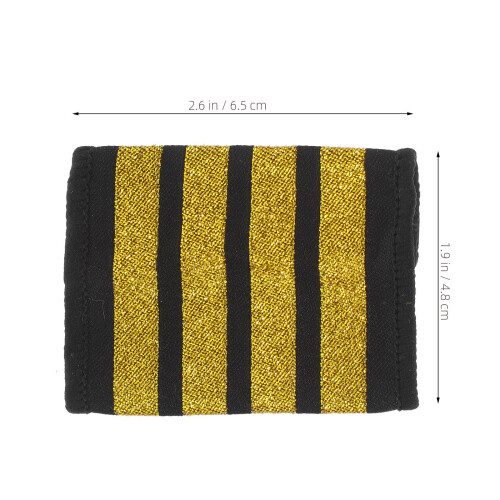 One Pair Professional Pilot Epaulets Shoulder Boards For Cosplay 1