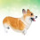 1 Simulado Welsh Corgi Brinquedo Plástico 11