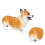 1 Simulado Welsh Corgi Brinquedo Plástico 6