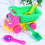 4Pcs Brinquedo Plástico Carro Praia Caminhão Resistente Queda 8