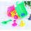 4Pcs Brinquedo Plástico Carro Praia Caminhão Resistente Queda 10