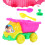 4Pcs Brinquedo Plástico Carro Praia Caminhão Resistente Queda 4