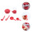 1 Set Miniature Réduit Cuisine Cuisson 6
