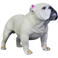 2 Unidades Cachorro Plástico Bulldog Educação Infantil