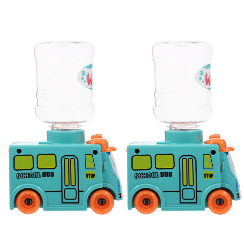 2 Pièces Mini Distributeur Bus Scolaire Jouet Éducatif 2