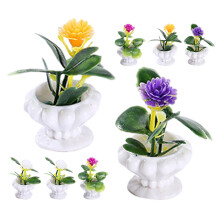 16 Unidades Mini Vaso Para Casa De Bonecas Artificiais