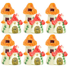 24 Pcs Miniatura De Casa Com De Telha Para