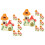 24 Pcs Miniatura De Casa Com De Telha Para 6