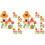 24 Pcs Miniatura De Casa Com De Telha Para 4