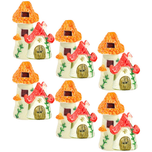 24 Pcs Miniatura De Casa Com De Telha Para 2