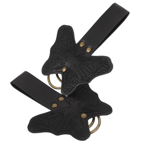 2Pcs Women'S Belt With Butterfly Pattern For Medieval Skirt