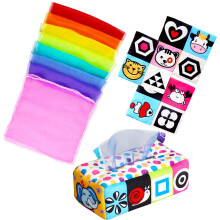 Conjunto De De Lenços Para Bebés Brinquedo Montessori Exercício Dedos