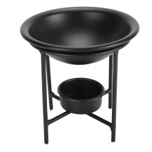 Bruciatore di cera per aromaterapia, bruciatore di essenze in stile scandinavo per la decorazione della casa con supporto geometrico e utilizzo in