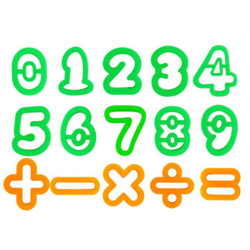 Kit De 41 Peças Para Massa De Com Letras E Coloridos 2