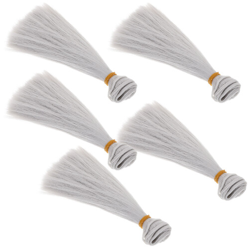5 Unidades Perucas De Cabelo Para Bonecas Artesanato 2