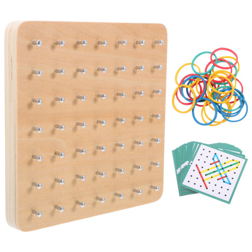 2 Conjuntos Geoboard Geométricas Tábua Com 2