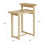 SoBuy telefonbord, sofa sidebord i sort 3