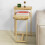 SoBuy telefonbord, sofa sidebord i sort 8