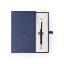 Luxury Metal Hexagonal Ballpoint Pen Men Women Signature Writing Pens + Notebook