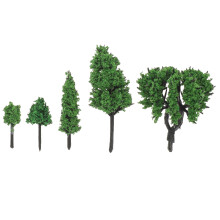 Miniatura Drzewa Z Plastiku – Sztuczne Rośliny Do Mikroscenki DIY