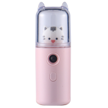 Vaporizador facial nano de fácil manejo, práctico mini diseño de niña de dibujos animados, recargable con USB, cómodo de usar, perfecto para