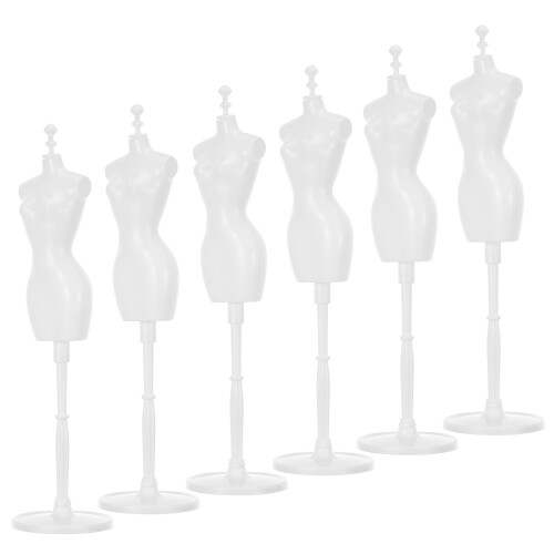 6 Peças Suporte Para Vestidos De Plástico 2