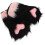 Um Par De Luvas De Pelúcia Sem Para Cosplay De Patas De 8