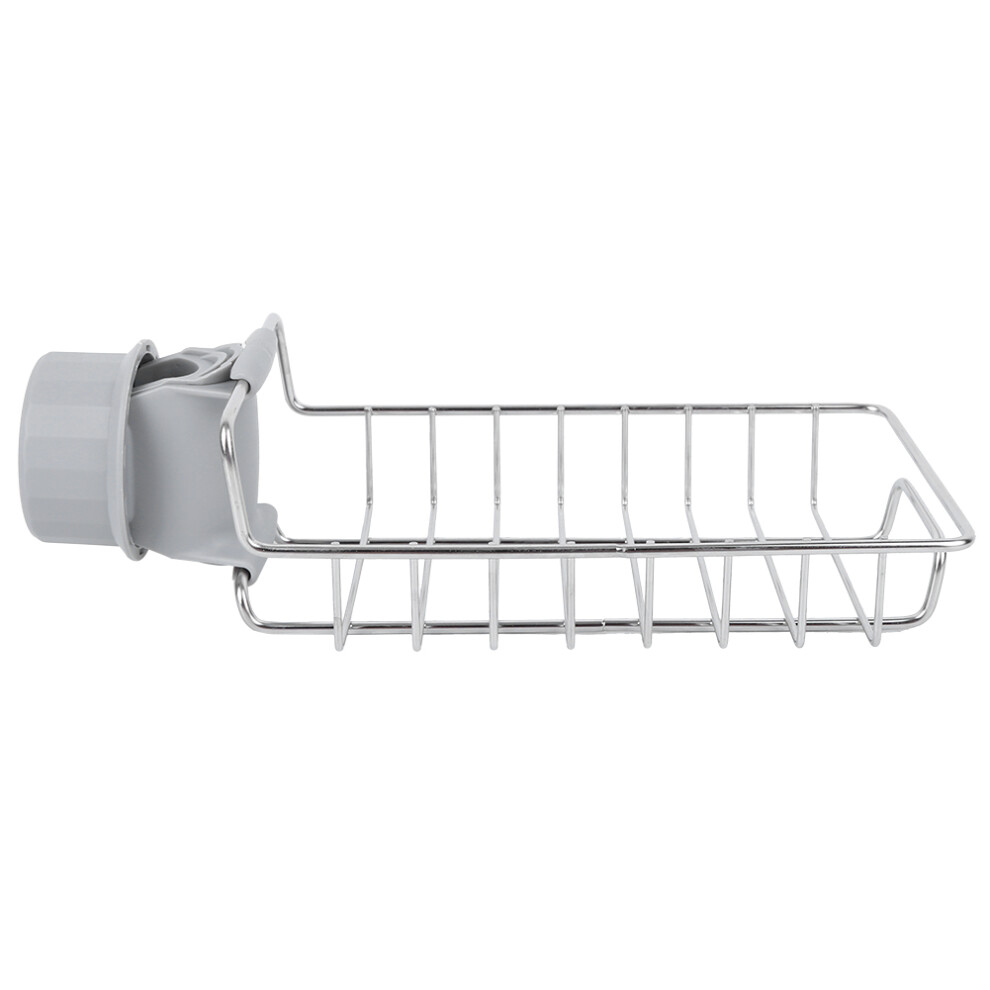Rustproof Drainage Rack, Stainless Steel Sink Caddy, Clamp-On Kitchen Organizer, Multi-Use Sink Accessory For Kitchen And Bathroom (Adjustable Faucet 9135470869862
