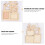 4 Unidades Quadro Madeira Forma Base Branca Para 9