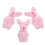 3 Pièces Statue De Miniature En Peluche Pour Micro Paysagisme 1