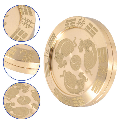 Metal Fidget Slider Moeda Da Sorte Latão Para Do Estresse 2