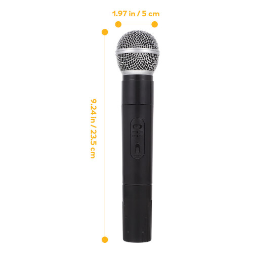 1 Simulado Plástico Mic Falso Brinquedo (Preto) 1