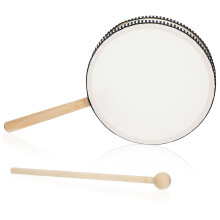 1 Set Instrument De Percussion Tambour À Main En Bois Baguette