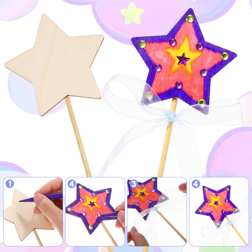 Conjunto Kit Varinha De Artesanato Bastão Princesa 2