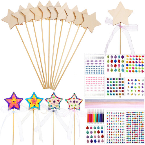 Conjunto Kit Varinha De Artesanato Bastão Princesa 1