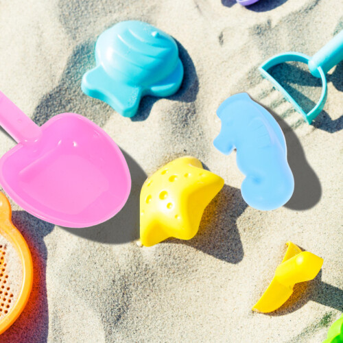 Conjunto De Para Praia Infantil Com Ferramentas Escavação 2