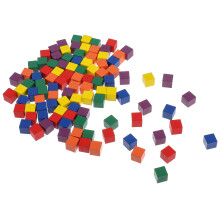 400 Unidades Cubos Quadrados De Coloridos Para Artesanato