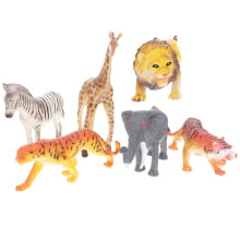 12 Unidades Brinquedo Plástico Animais Selvagens