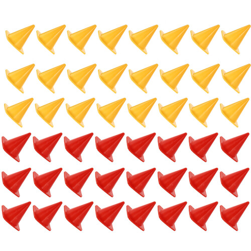 50 Unidades Cone De Trânsito Abs De Infância
