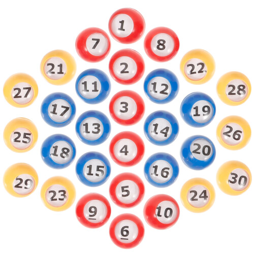120 Pièces Boules De Et En Plastique Numérotées