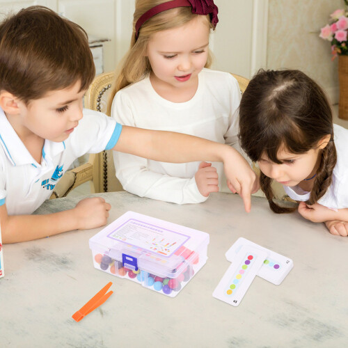 Conjunto De Brinquedo De Montessori Com Coloridas 2