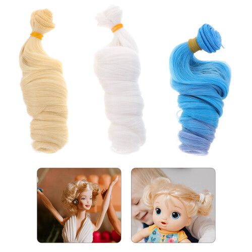 3Pcs Extensões De Cabelo Para Resistente Ao Calor 2