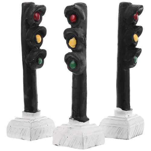 3Pcs Mini Sinal De Decoração Crianças Trânsito 2