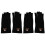 4Pièces Pêche Coton Noir Anti-Uv Confortables Et 4