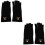4Pièces Pêche Coton Noir Anti-Uv Confortables Et 8