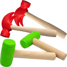 4 Unidades Mini Martelos De Brinquedo Imitação