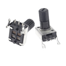 Potentiometer 100Pcs 20MM 2K Ohm Horizontal and Vertical Shaft 3 Pin Sealed Type 9