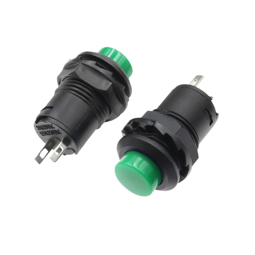 Momentary Green Pushbutton Switches 12Mm 6Pack Offon 3A/125Vac 1.5A/250Vac 9323874288369
