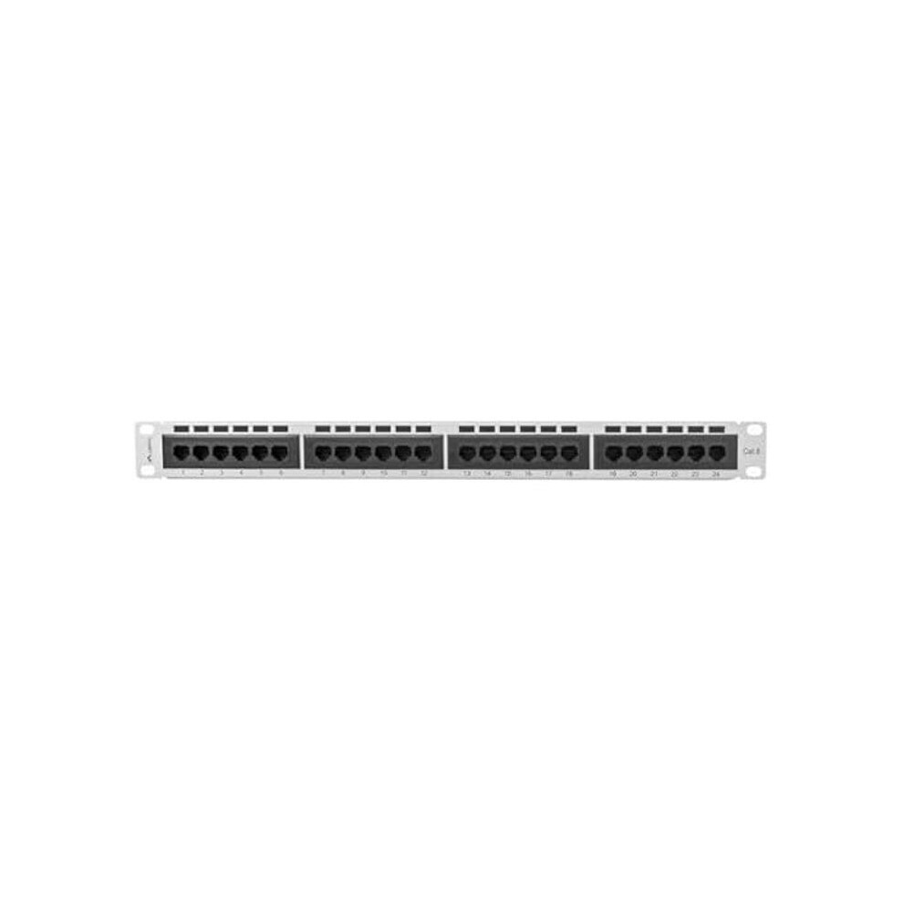 Patchpanel 24 PORT 1U Kat.6 grau PPU6-1024-S - Bild 6