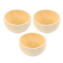 3Pcs Tigelas De Mini Sem Acabamento Para Artesanato DIY